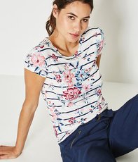 T-Shirt mit floralem Print